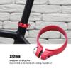 Seat Post Clamp, 31.8mm Seat Post Clamp Super Light Aluminium Alloy Mountain Bolt Clamp Seat Tube Clip Seat Clamp Seat Tube Clip for 27.2 Seatpost (Black) view 2