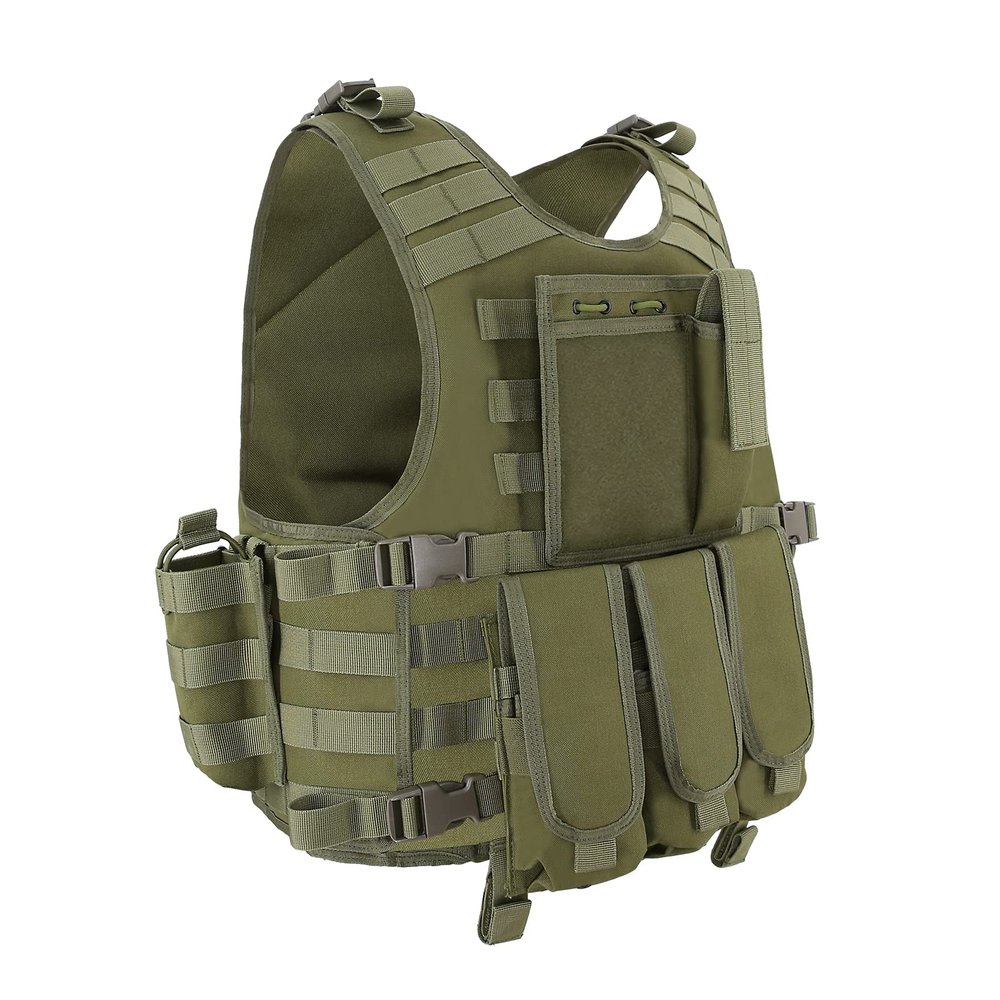 Snacam Tactical Vest Airsoft Painball Vest Outdoor Equipment for Men (Green)