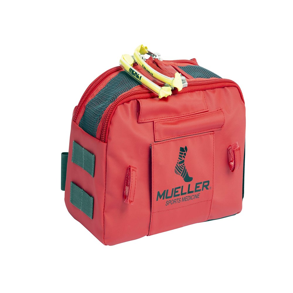 MUELLER Sports Medicine Medi Kit ATSS Bag Only for Men and Women, Athletic Training Kit, Medical Supply Bag for Sports Teams, Over the Shoulder Medical Briefcase, Waterproof, Red, One Size
