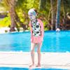 Girl's Two-Piece Long Sleeve Swimsuits UPF50+ Rash Guard Set Kids Bathing Suit S323_CocoTree_12A view 2