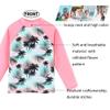 Girl's Two-Piece Long Sleeve Swimsuits UPF50+ Rash Guard Set Kids Bathing Suit S323_CocoTree_12A view 4