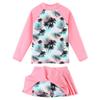 Girl's Two-Piece Long Sleeve Swimsuits UPF50+ Rash Guard Set Kids Bathing Suit S323_CocoTree_10A view 1