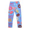 FEESHOW Girls Stretch Leggings Tights Kids Athletic Pants Fashion Allover Printed for Sports Dance wear Tights Trousers Blue 3-4 view 4