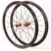 Bike Wheel 700C Double Wall Alloy Rim 40mm Bicycle Wheel Set Cassette Flywheel Carbon Hub Sealed Bearing QR 8-11Speed Disc Brake (Size : C) view 2