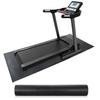 HomGarden8x3 FT Treadmill Mat for Home Gym, 1/4" Thick High Density PVC Equipment Mat, Anti-Vibration Floor Protector for Exercise Bike, Noise Reduction for Hardwood Floors,Black view 1