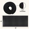 HomGarden8x3 FT Treadmill Mat for Home Gym, 1/4" Thick High Density PVC Equipment Mat, Anti-Vibration Floor Protector for Exercise Bike, Noise Reduction for Hardwood Floors,Black view 3