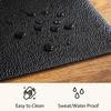 HomGarden8x3 FT Treadmill Mat for Home Gym, 1/4" Thick High Density PVC Equipment Mat, Anti-Vibration Floor Protector for Exercise Bike, Noise Reduction for Hardwood Floors,Black view 4