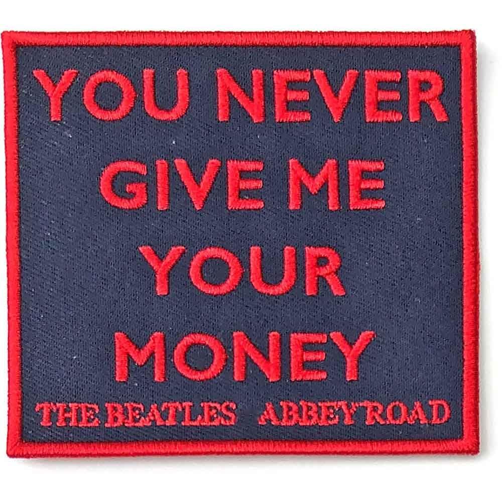 The Beatles Patch Your Never Give Me Your Money Abbey Road Song 7.5X8.5Cm Size One Size