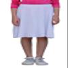 Kosher Casual Modest Kids Big Girl's Knee Length Full A-Line Skater Skirt Extra Large White view 1