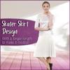 Kosher Casual Modest Kids Big Girl's Knee Length Full A-Line Skater Skirt Extra Large White view 2