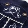 Baby Pants Original Lederhosen Design - Toddler Cotton Jogger Pants Bavaria (Dunkelblau, 0-3 Months) view 3