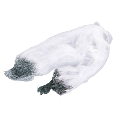 50m Length 1.5m Height 3 Layers Fishing Net Nylon Monofilament Cast Net Outdoor Hand Throw Fishing Mesh Bait Trap Fish(3 Finger)