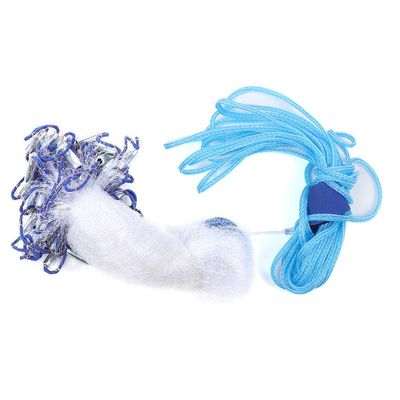 Fishing Net Nylon Monofilament Cast Net Outdoor Hand Throw Fishing Mesh Bait Trap Fish ()