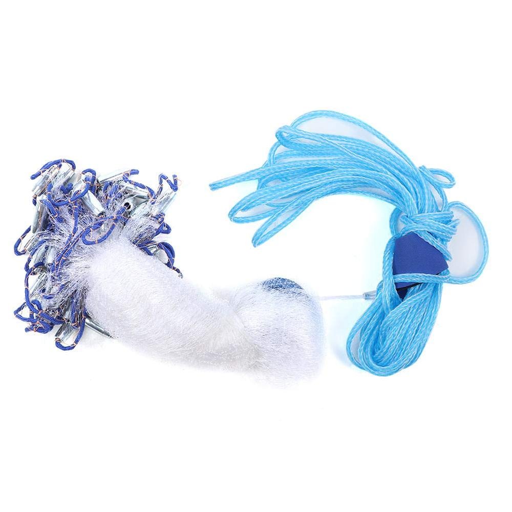 Fishing Net Nylon Monofilament Cast Net Outdoor Hand Throw Fishing Mesh Bait Trap Fish ()