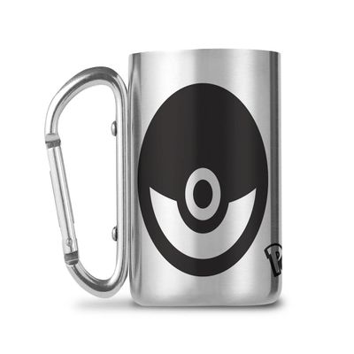 GB Eye Unisex's Pokemon Pokeball Carabiner Camping Mug, Multi-Coloured, 8oz