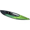 AQUAGLIDE Navarro 130 Convertible Inflatable Kayak with Drop Stitch Floor- 1 Person Touring Kayak without Cover, Green view 1