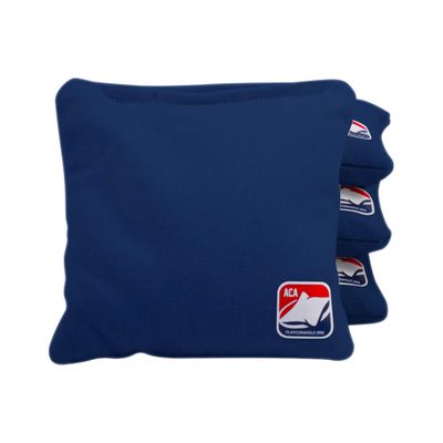 ACA Daily 66x Regulation Cornhole Bags Weather Resistant Resin Filled 6x6 Set of 4 Navy Blue