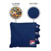 ACA Daily 66x Regulation Cornhole Bags Weather Resistant Resin Filled 6x6 Set of 4 Navy Blue view 3
