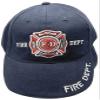 Trade Winds Navy Blue Fire Fighter F-D Department Fighters Emblem Embroidered Hat Cap (RUF) view 2
