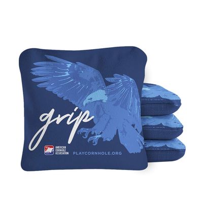 ACA Synergy Pro Professional Cornhole Bags Dual Sided Regulation 6x6 Set of 4 Eagle Blue