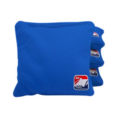 ACA Daily 66x Regulation Cornhole Bags Weather Resistant Resin Filled 6x6 Set of 4 Royal Blue
