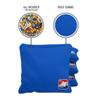 ACA Daily 66x Regulation Cornhole Bags Weather Resistant Resin Filled 6x6 Set of 4 Royal Blue view 3