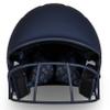 CHAMPRO HX Rise Fastpitch Softball Batting Helmet with Facemask in Solid Color Matte Finish Large,Navy view 3