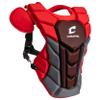 Champro Optimus Pro Plus Ergonomic Baseball Catchers Chest Protector for Commotio Cordis with Removeable Shoulder Cap, 14", Scarlet Red view 2