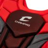 Champro Optimus Pro Plus Ergonomic Baseball Catchers Chest Protector for Commotio Cordis with Removeable Shoulder Cap, 14", Scarlet Red view 4