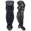 CHAMPRO Optimus Pro Triple Knee Protective Leg Guards for Baseball/Softball Catchers, 16.5", Black view 1