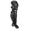 CHAMPRO Optimus Pro Triple Knee Protective Leg Guards for Baseball/Softball Catchers, 16.5", Black view 2