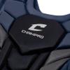 Champro Optimus Pro Plus Ergonomic Baseball Catchers Chest Protector for Commotio Cordis with Removeable Shoulder Cap, 16.5", Navy Blue view 4