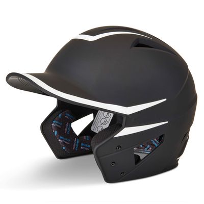 CHAMPRO HX Legend Plus Performance Baseball Batting Helmet with Removeable Jaw Guard in Two-Tone Color Matte Finish