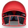 CHAMPRO womens Rise Fastpitch and Matte Finish HX Softball Batting Helmet with Facemask, Scarlet, Large US view 3