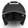 CHAMPRO HX Legend Plus Performance Baseball Batting Helmet with Removeable Jaw Guard in Two-Tone Color Matte Finish, HXM2BJ, Black, White, Junior Medium view 3