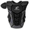 Champro Optimus Pro Plus Ergonomic Baseball Catchers Chest Protector for Commotio Cordis with Removeable Shoulder Cap, 15.5", Black view 1