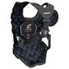 Champro Optimus Pro Plus Ergonomic Baseball Catchers Chest Protector for Commotio Cordis with Removeable Shoulder Cap, 15.5", Black view 3