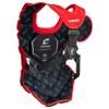 Champro Optimus Pro Plus Ergonomic Baseball Catchers Chest Protector for Commotio Cordis with Removeable Shoulder Cap, 16.5", Scarlet Red view 3