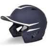 CHAMPRO HX Legend Plus Performance Baseball Batting Helmet with Removeable Jaw Guard in Two-Tone Color Matte Finish, Navy, White, Senior, Model Number: HXM2NYS view 1
