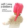 My Lello Baby Ruffled Knotted Tail Cotton Beanie Hat - (Newborn) - Pink Blush view 2