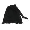 My Lello Baby Ruffled Knotted Tail Cotton Beanie Hat - (6-18 Months) - Black view 1