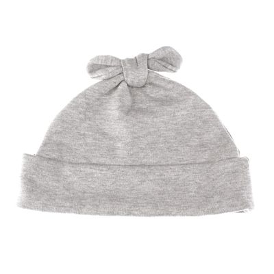 My Lello Baby Vintage Rabbit Ears Cotton Beanie Hat - (6-12 Month) - Heather Gray