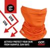 GOT Sports UPF 50+ Fishing Neck Gaiter - UV Face Mask Sun Protection for Men & Women - Camo SPF Face Cover Gator - Fishing, Hunting, Hiking (Blaze Orange) view 2