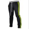 SCREENSHOT Men's Athletic Fitness Slim Fit Workout Track Pants BASIC P11854-Black/Neon-Medium view 1
