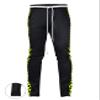 SCREENSHOT Men's Athletic Fitness Slim Fit Workout Track Pants BASIC P11854-Black/Neon-Medium view 2