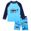 HUAANIUE Baby Toddler Boy Swimsuit Rashguard Set Swimwear UPF 50+ Car 0-6 Months view 1