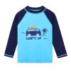 HUAANIUE Baby Toddler Boy Swimsuit Rashguard Set Swimwear UPF 50+ Car 0-6 Months view 4