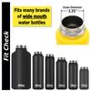 2-pack Flip and Sip Lids for Wide Mouth Water Bottles (including Hydroflask) made from BPA Free Plastics view 4
