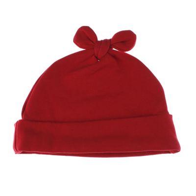 My Lello Baby Vintage Rabbit Ears Cotton Beanie Hat - (6-12 Month) - Red