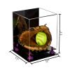 Better Display Cases Versatile Acrylic Display Case - Medium Square with Box with Mirror and Purple Risers 11" x 11" x 11" (A001-PR) view 2